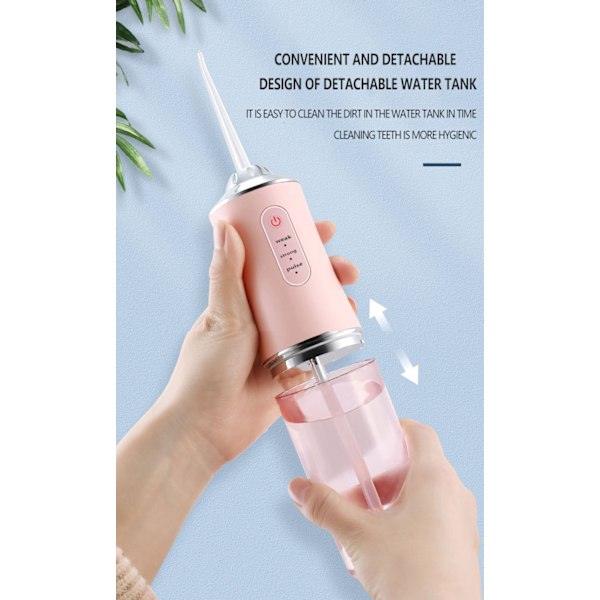 Dental Vandflosser Spotlight Waterpik Professionel Oral Irrigator Bærbar Floss Cleaner Sundere Tænder Hvidere Rengøringsmiddel Hvid