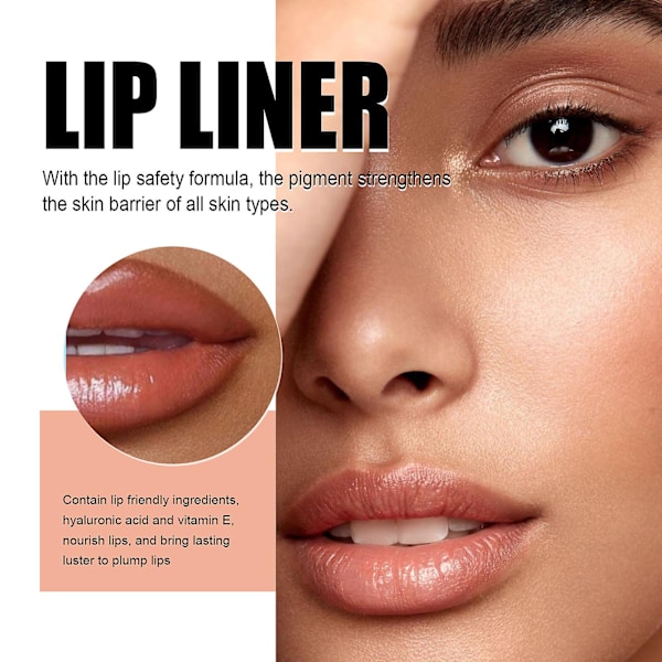 3 stk. Lip Liner Peel Off Læbetatovering Læbefarve Langvarig Holdbar Makeup Nærende-FQ1-