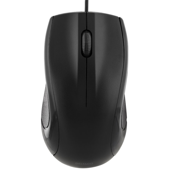 DELTACO Optisk Mus, 1200 DPI, 125 Hz, 3 Knapper med Scroll, USB