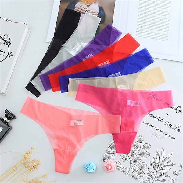Seksikäs Mesh Tanga Naisten Alusvaatteet Läpinäkyvä Ultra Ohut G-string Alusvaatteet Naiset Saumattomat Alushousut