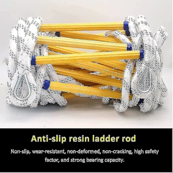 5m Fire Escape Ladder, Rope Fire Ladder, Fireproof Rescue Ladder