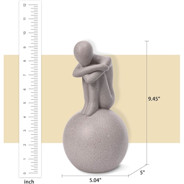 Moderne Statuedekorasjon, Abstrakt Kunst Resin Skulptur, Enkel