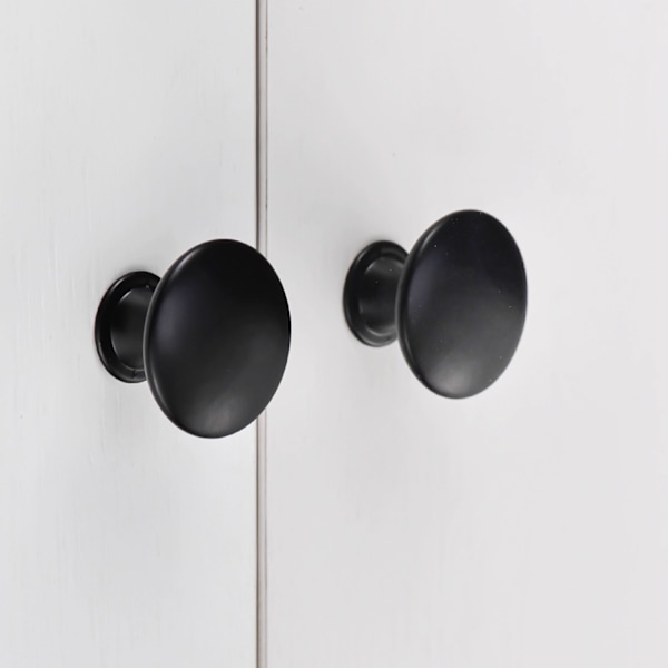 Cabinet Handles Drawer Pulls Knobs with Screws 12-pack Black Black 142