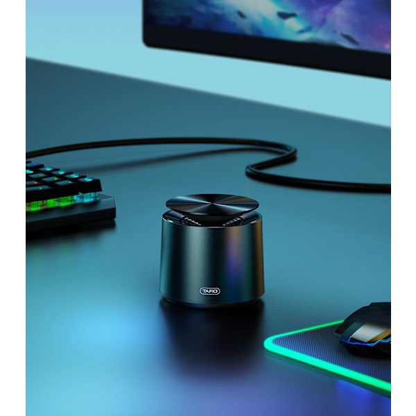 Mini Bluetooth-högtalare, bärbar trådlös, stereo med bas, perfekt resemusikspelare, stödjer TWS, TF-spelning, för iPhone, iPad, iMac (FMY)