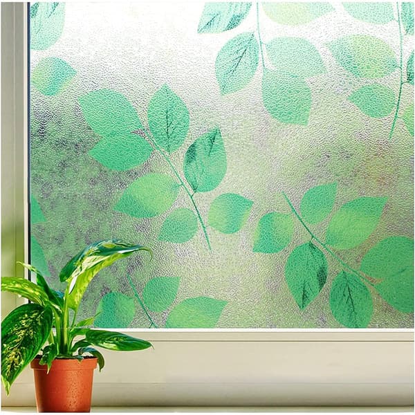 1 Roll (45 x 300 cm) Window Film Privacy Stained Static Cling Glass