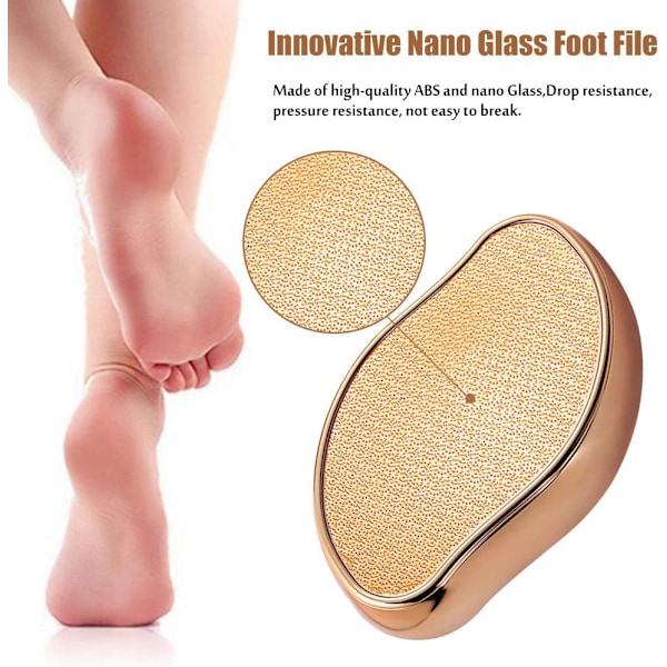 Fotfil, fotkvern, pimpstein, bærbar nano glass fot-X71-
