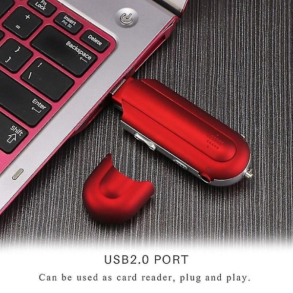 USB Mp3-soitin Kannettava musiikkisoitin Digitaalinen LCD-näyttö 4 Gt Tallennustilaa FM-radio Monitoiminen Mp3 Musiikkisoitin USB-muisti K1kf, punainen-WELLNGS