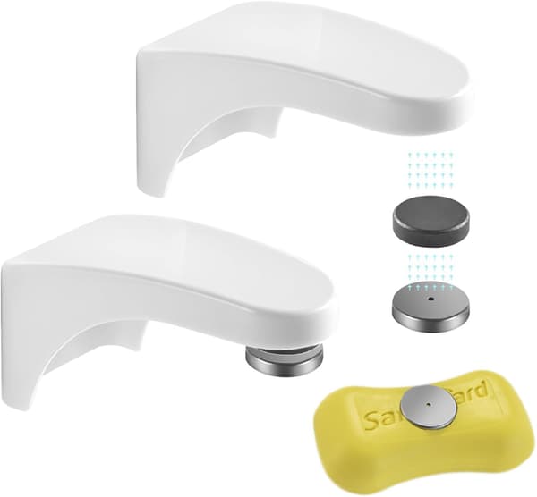 Pieces Magnetic Soap Holder Without Drilling, Magnetic Wall Mounted for Bathroom and Kitchen