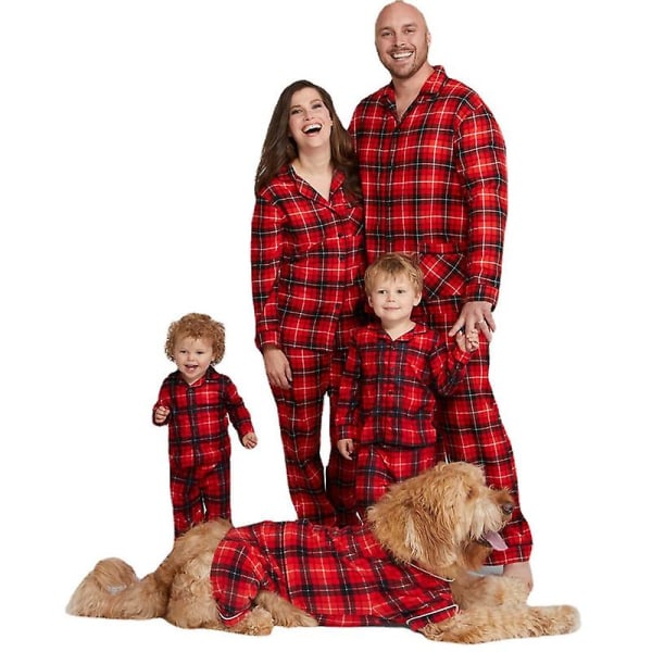 Familj jul Pyjamas Set Xmas Förälder-barn Nattkläder Pyjamas Party Presenter Baby 18-24M