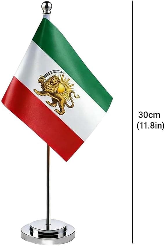 Iran flag table flag small single pole flag stand table decoration