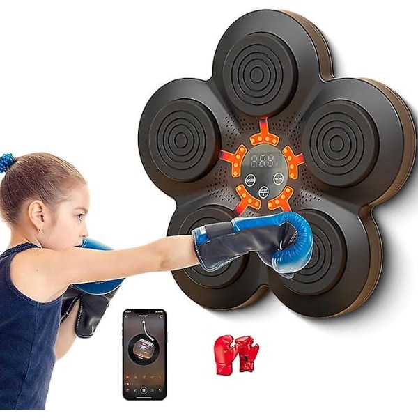 Smart boxningsmaskin, målboxningsmaskin Boxningsreaktion stansdynor för hem- och gymträning, snabb hand-ögonreaktionsboxningsutrustning för barn B