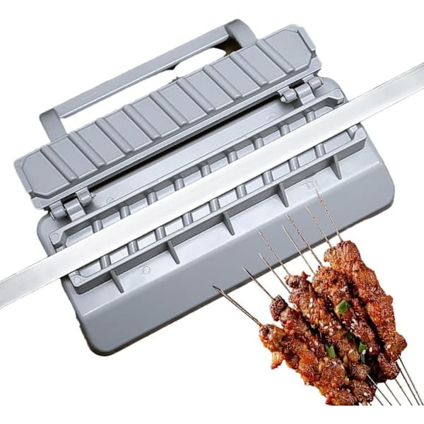 Manual Kebab Machine - Portable Kebab Press, Skewer Maker for Outdoor Grilling, Easy to Clean