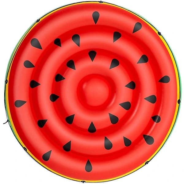 Oppustelig Vandmelon Pool Float Ride-on til Børn og Voksne_RY,A