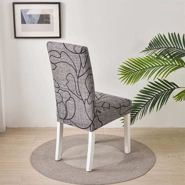 Stoltrekk, 6-pakning, Stretch, Avtakbare, Vaskbare, Korte, Beskyttelse for Spisestolputer, for Hotell, Spisestue, Seremonier-FQ4-