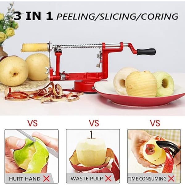 Epleskreller, 3-i-1 epleskreller Cherry-FQ-