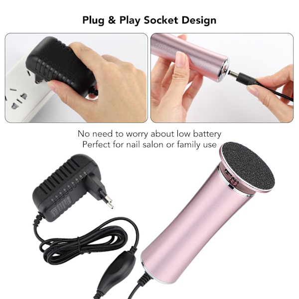 12V Elektrisk Fodfil, Hård Hud Fjerner, Pedicure, Fodpleje, Pedicure Sæt