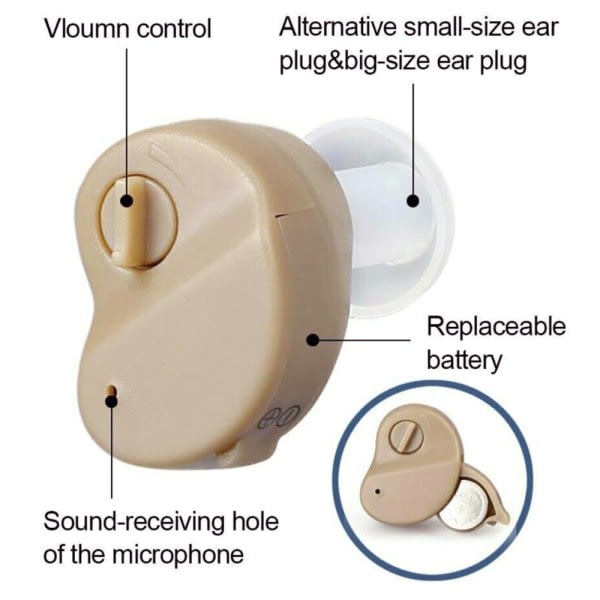 Bedste lyd høreapparater Small In Ear Sounds Forstærker
