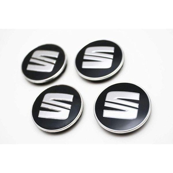 Seat05 - 60MM 4-pak Center Caps Seat Sølv