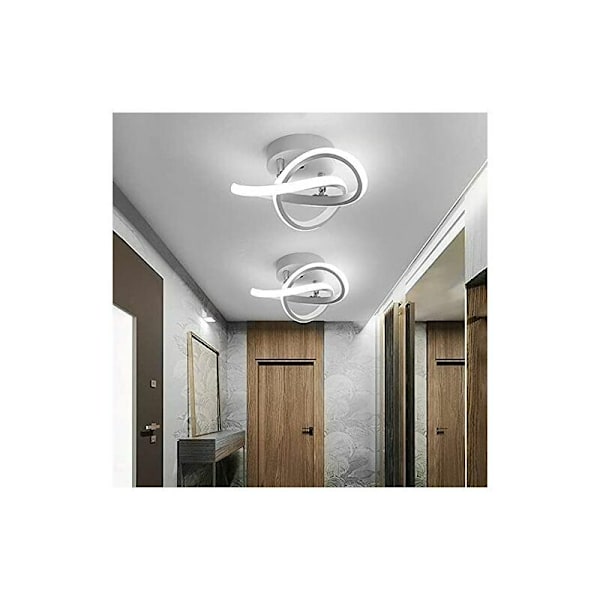 Moderne LED-loftlampe, 22W aluminium og akryl loftlampe, blomsterformet LED-loftlampe til soveværelse, køkken, gang, spisestue, balkon [Energiklasse E]