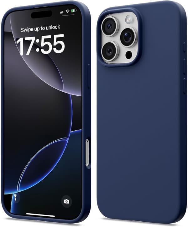 17 Pro Max Flytende Silikon Støtsikkert Deksel Kompatibelt med 17 Pro Max Mykt Deksel Full Beskyttelse (Lys grå) Lys grå iPhone 16 Pro Max Lys grå Light grey iPhone 16 Pro Max