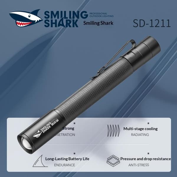 LED Pen Flashlight Pen Clip Design Work Light Flashlight Camping Fishing