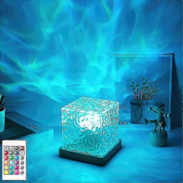 Celestial Lamp, Northern Lights Cube Lamp, 16 Colors Wave With Remote Control, Rechargeable