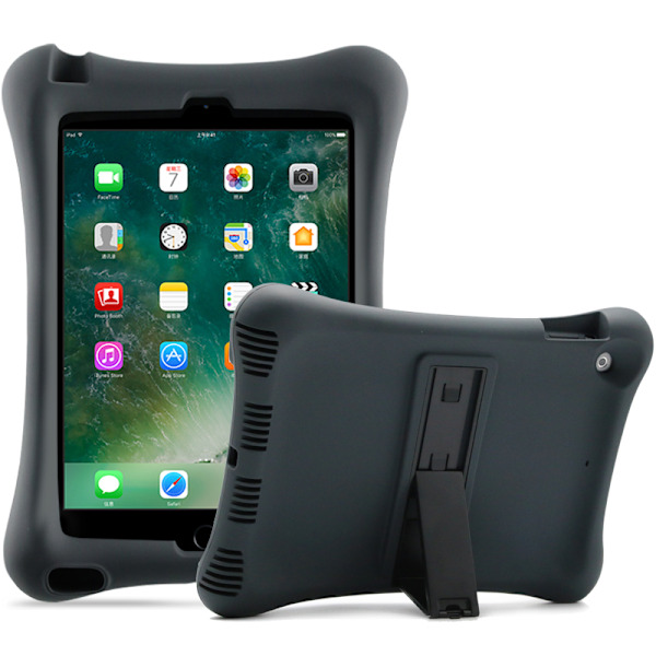 Barnesikring i silikon for iPad 10.2 / Pro 10.5 / Air 3, svart svart