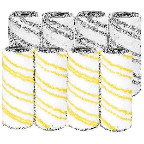 8-delt sett med ruller for Karcher Fc7 Fc5 Fc3 Fc3d Gulvrens (ws)