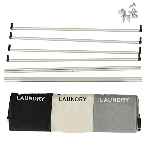Foldable Laundry Basket with 3 Compartments – 135 Liters 770