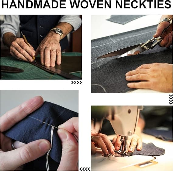 Sort slips til mænd, håndlavet slips til mænd, smal i flere farver