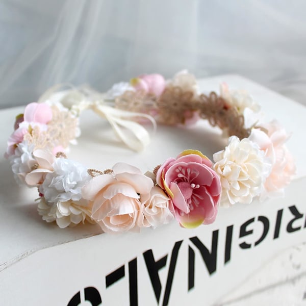 blomma hårband blomsterkrans blomkrans boho blommig håraccessoar