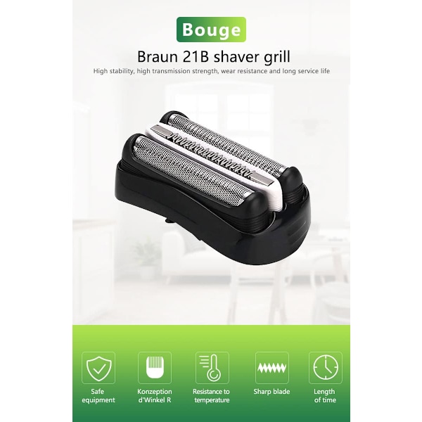 Braun S3 Barberhode Erstatning, 3040s 3000s 3050cc 3010a 3070cc 3080s 3090s 310s 3020s 330s 370cc-4 Braun 32B Barberhode