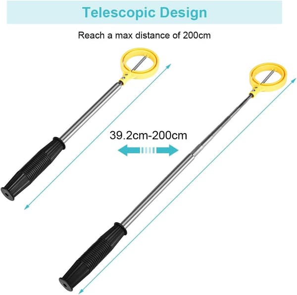 Golf Ball Retriever, Telescopic Golf Ball Picker, Golf Ball Picker Automatic Locking Scoop
