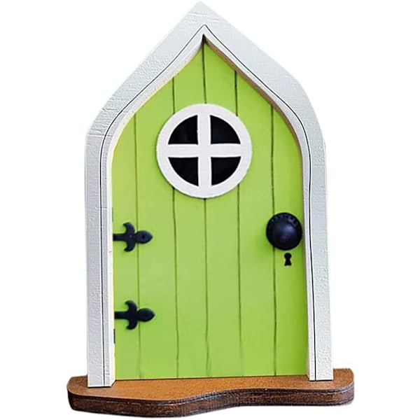 Miniature Dør, Have Fe Dør Fe Dør Have Træ