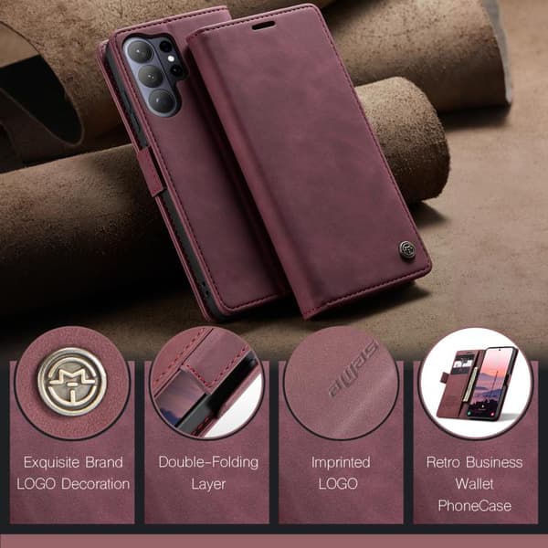 Samsung Galaxy S26 Ultra 5G Case - CaseMe 013 Multifunctional Horizontal Flip Leather Case