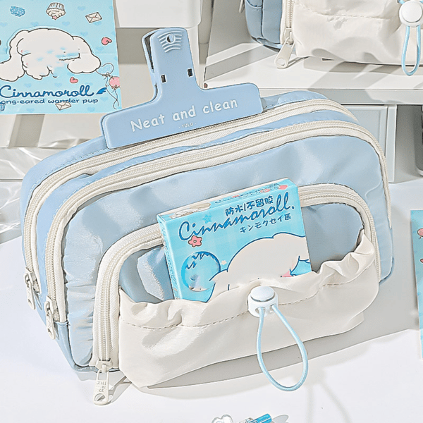 Five-layer large capacity pencil case, multi-functional pen holder, cute pen storage bag