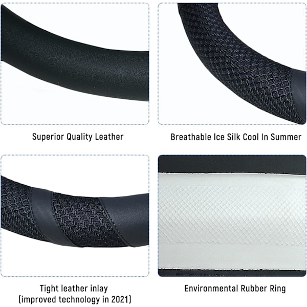 Läderrattskydd med Andningsbar Mikrofiber-X71-