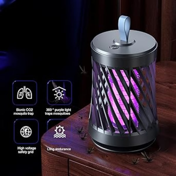 LED elektroninen hyttysten tappolamppu, 360° sähköinen hyönteisansa-X71-