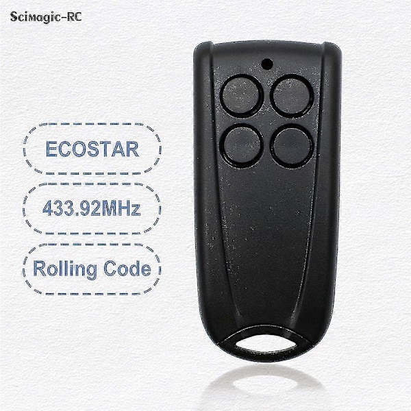 Fjärrkontroll för HORMANN ECOSTAR RSC2 RSE2 433 Garageport 433,92MHz Rullkod ECOSTAR RSC2-433 RSE2-433 Fjärrkontroll