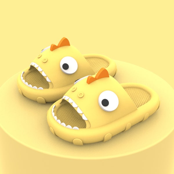 Summer Beach Dinosaur Tofflor Tjock sula utomhussandaler Yellow 38-39