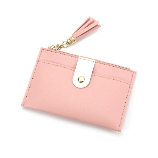 plånbok mobilplånbok plånboks kortplånbok dam PU Läder k62 rosröd