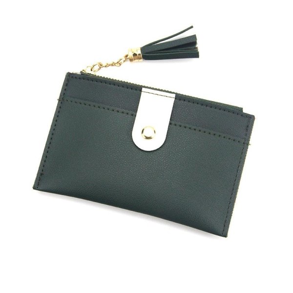 plånbok mobilplånbok plånboks kortplånbok dam PU Läder k62 grön