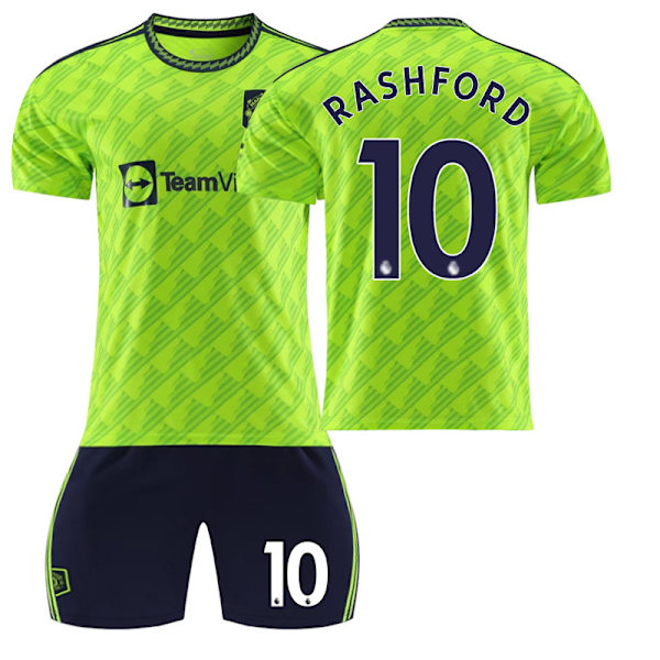 Man United tröja 22/23 No.18 Barnfotbollströja Vuxentröja No.10 XL(180-185)