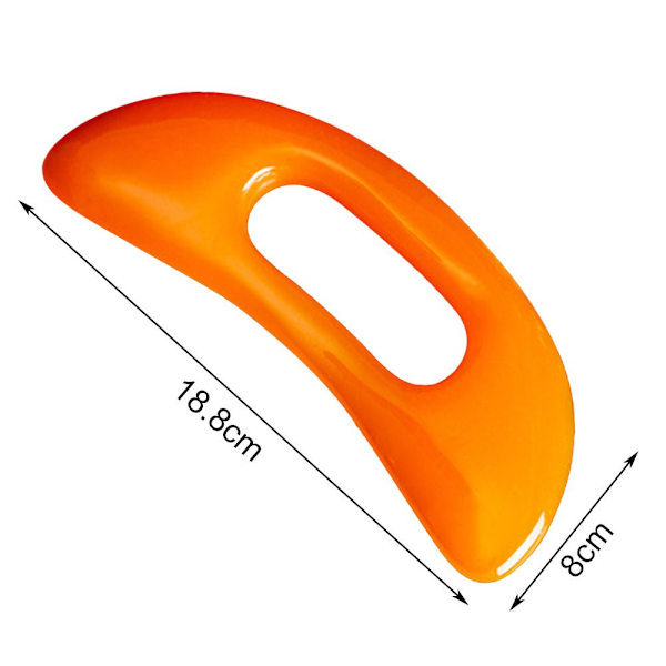 Gua Sha Massage Tool kaavin hierontalaite orange