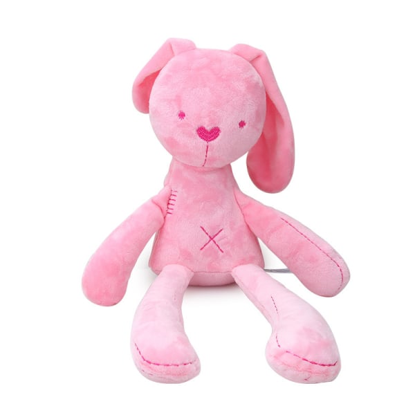 Soft Snuggle Bunny Plush Childs First Bubby doll 2Pack Pink&White