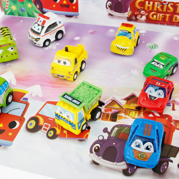 24st Adventskalender 2021 Leksaker JulleksakerBilar För Barn Present