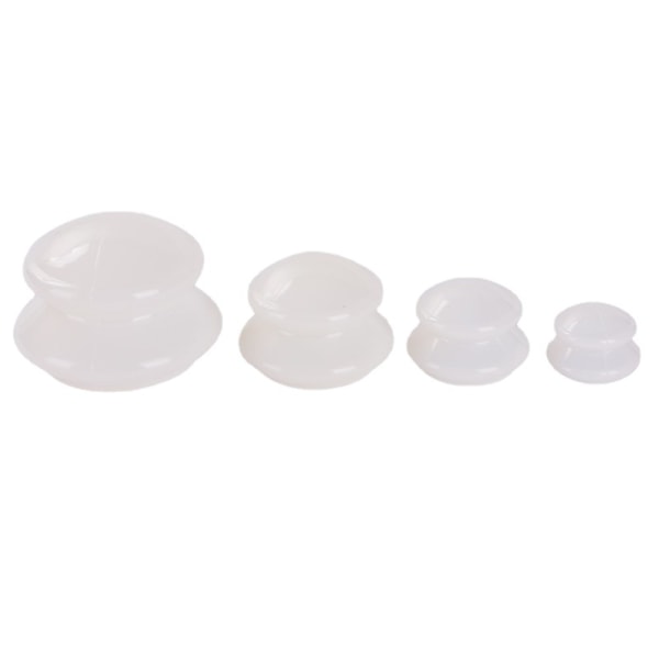 Koppning för helkroppsmassage 4-pack (L-XS) Vit Transparent 4pcs