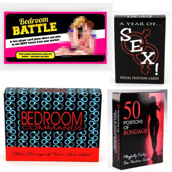 Sovrum Kommando SEX Vuxna par spelkort Bedroom battle