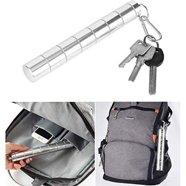 Outdoor 7 Grids Pill Box Viikoittainen pillerilääketablettiannostelija Silver
