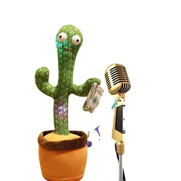 tanssi laulaa puhuu puhuu mimicking kaktus lelu plysc